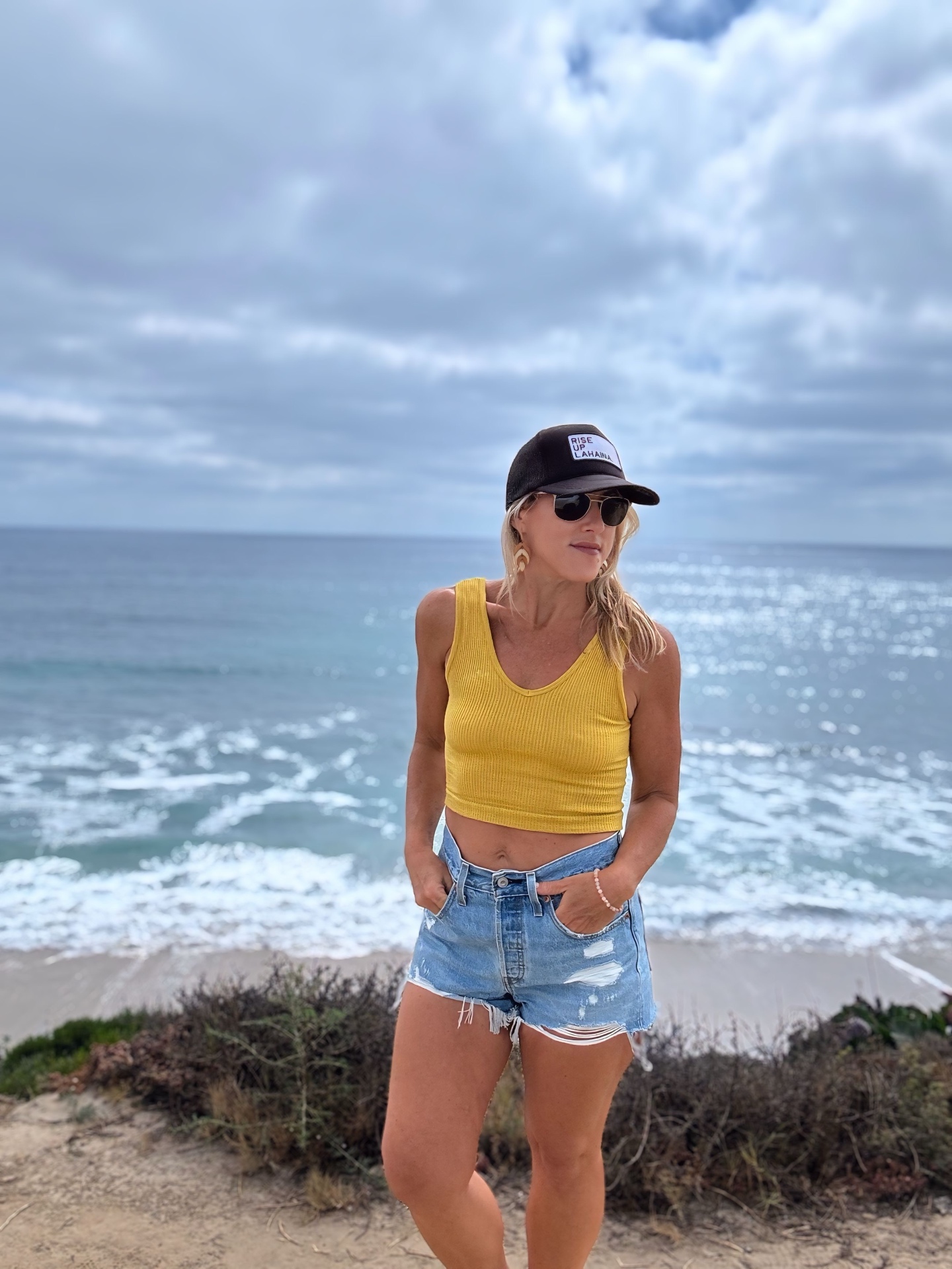 Founder of Namaste Anywhere, calm, grounded portrait